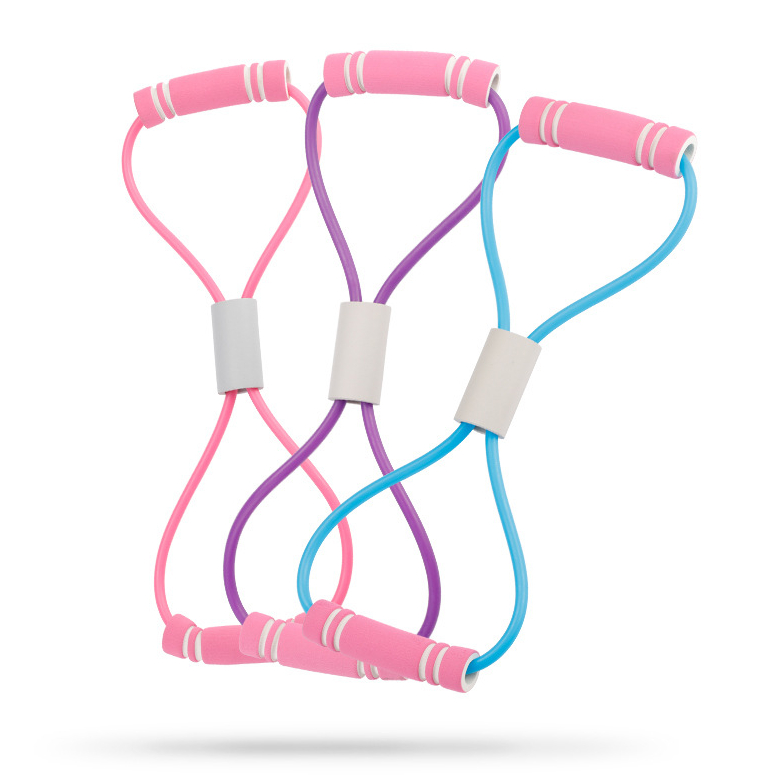 Dây Kéo Tập Gym, Dây Đàn Hồi Tập Tay Vai Dây Kháng Lực Tập Gym Hình Số 8 Dành Cho Nam Nữ