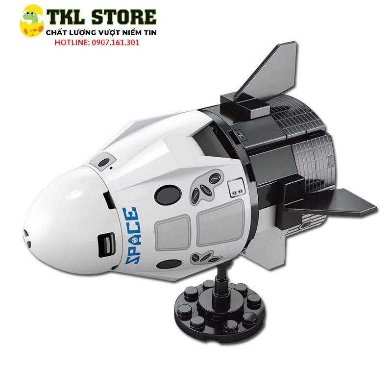 Đồ chơi trẻ em, bộ đồ chơi lắp ráp hình tên lửa, tàu con thoi, trạm không gian - TKL STORE