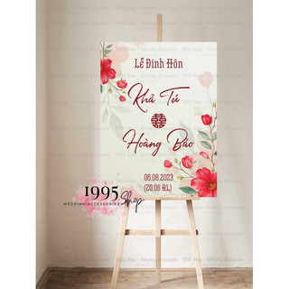 Bảng tên trang trí cưới, bảng welcome cổng cưới