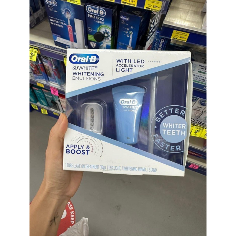 SET GEL KÈM MÁY LÀM TRẮNG RĂNG ORAL B