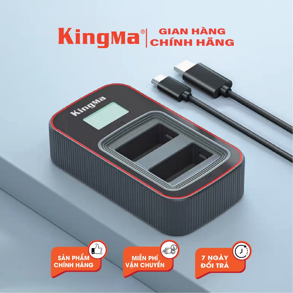 Đốc Sạc Đôi LP-E17 Phiên Bản Mới Nhất V3 Chính Hãng KINGMA . Bảo Hành 12 Tháng ( Đổi Mới )