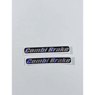 Tem chữ Combi Brake 8.2x1.1cm dán dè trước xe tay ga, tem có sẵn keo