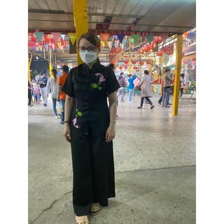 ĐỒ LAM ĐI CHÙA # mẫu cá ngọc vải lụa satin