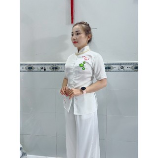 ĐỒ LAM ĐI CHÙA # mẫu cá ngọc vải lụa satin