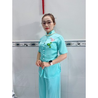 ĐỒ LAM ĐI CHÙA # mẫu cá ngọc vải lụa satin