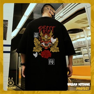 Áo phông cotton 100% nam / nữ Urban Kitsune 2: Protect by The Runaway