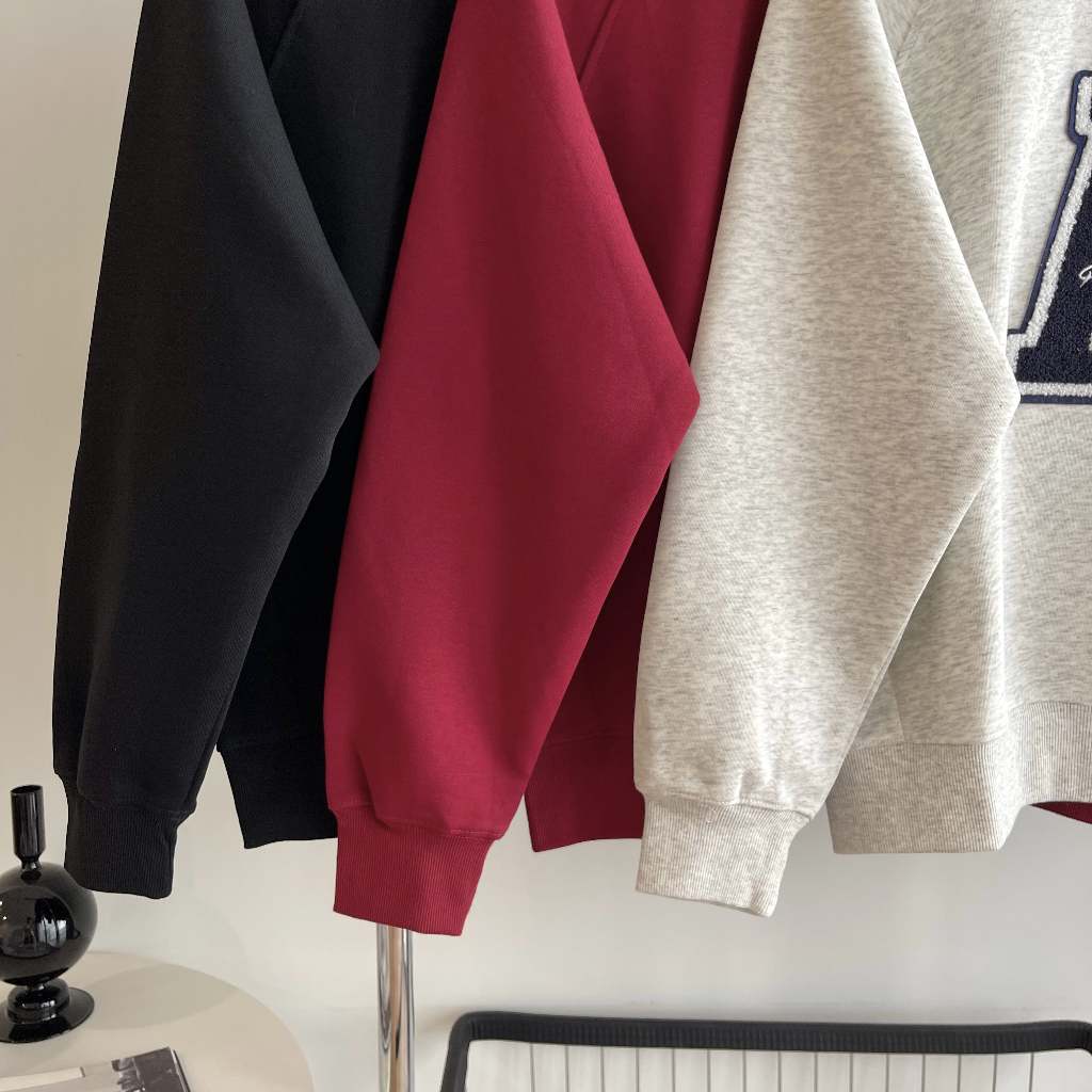 ÁO SWEATER CHỮ A THÊU NỔI- CHUOTCONG SW9002