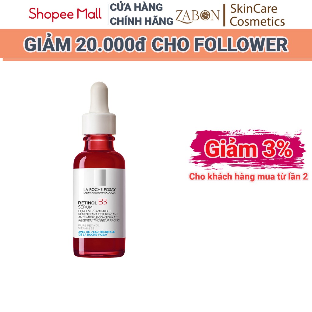 Serum Làm Đều Màu Da Giảm Nếp Nhăn LA ROCHE-POSAY Retinol B3 Serum - 30ml