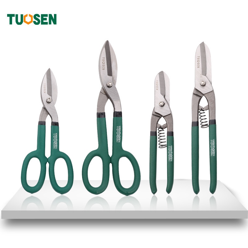 Kéo cắt tôn và cắt xương thạch cao Tuosen với 2 mẫu tay cầm bọc cao su dính