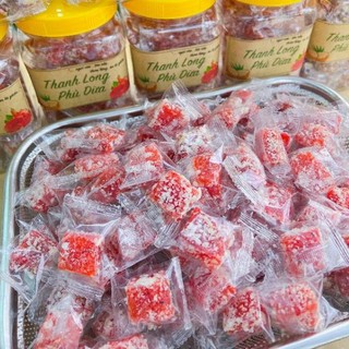 Mứt thanh long phủ cơm dừa hoa tuyết 500g