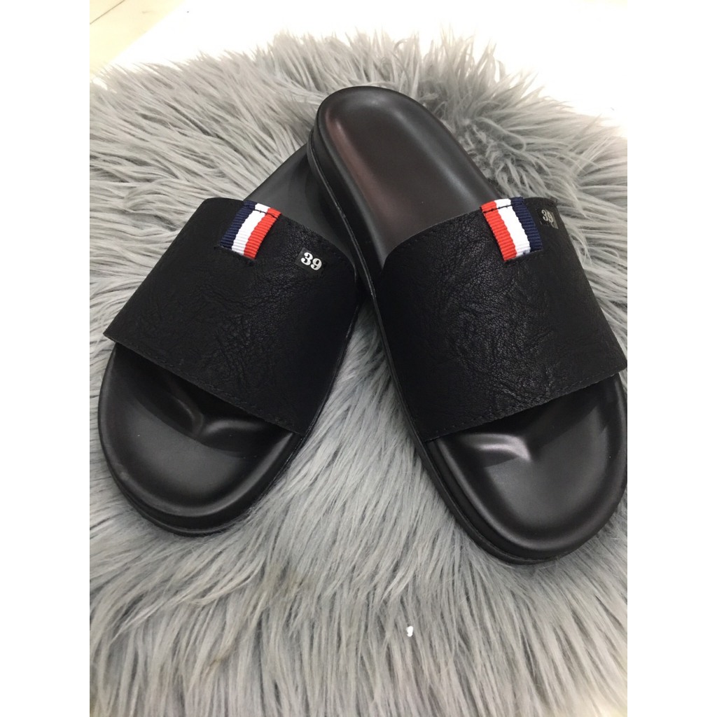 Dép quai ngang nam nữ THOME da sít hót trend