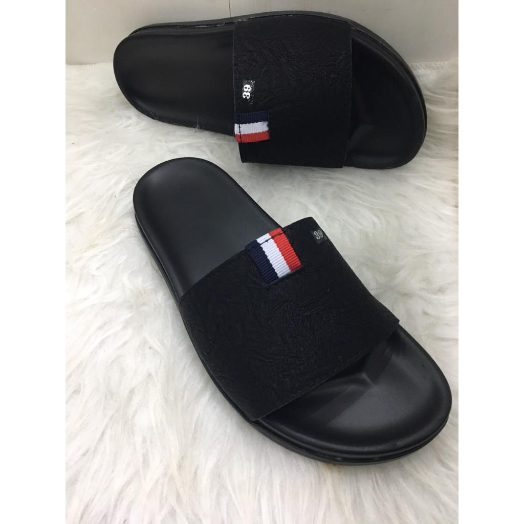 Dép quai ngang nam nữ THOME da sít hót trend