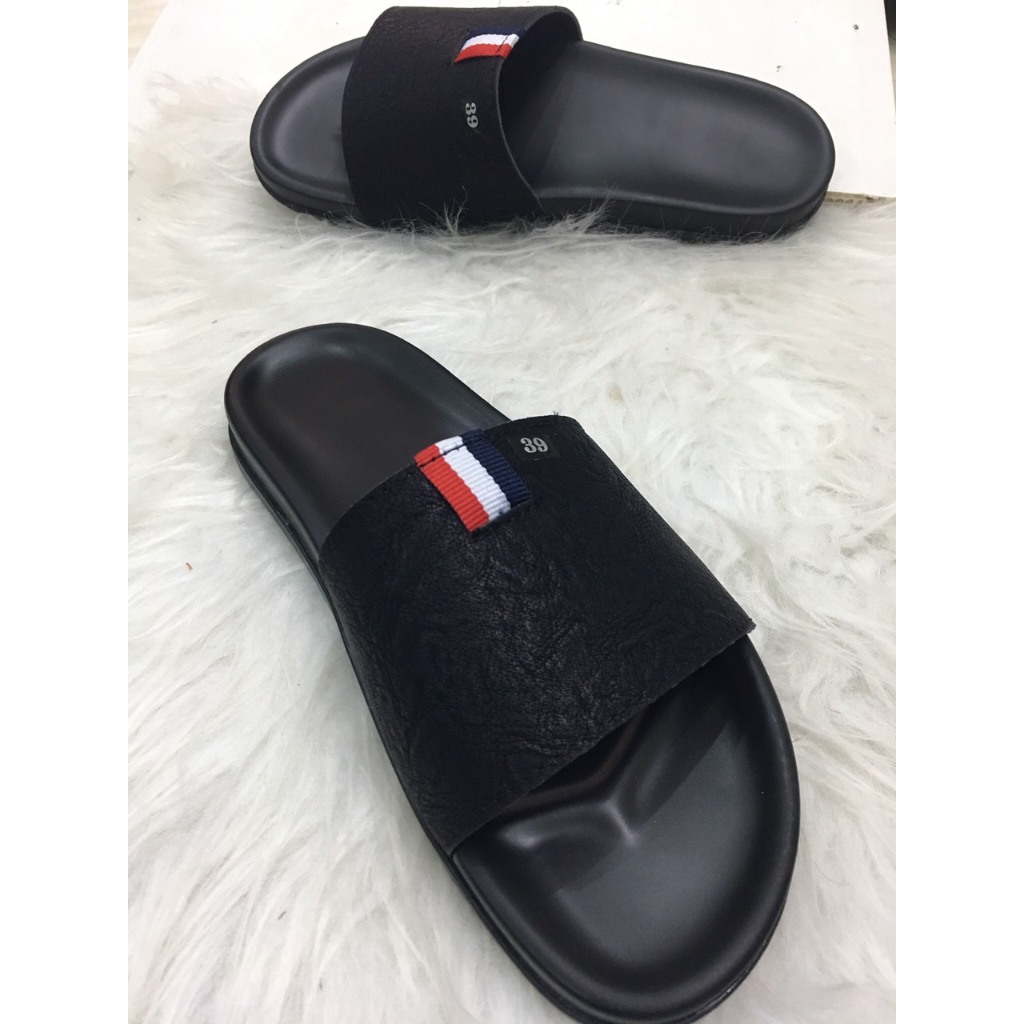 Dép quai ngang nam nữ THOME da sít hót trend