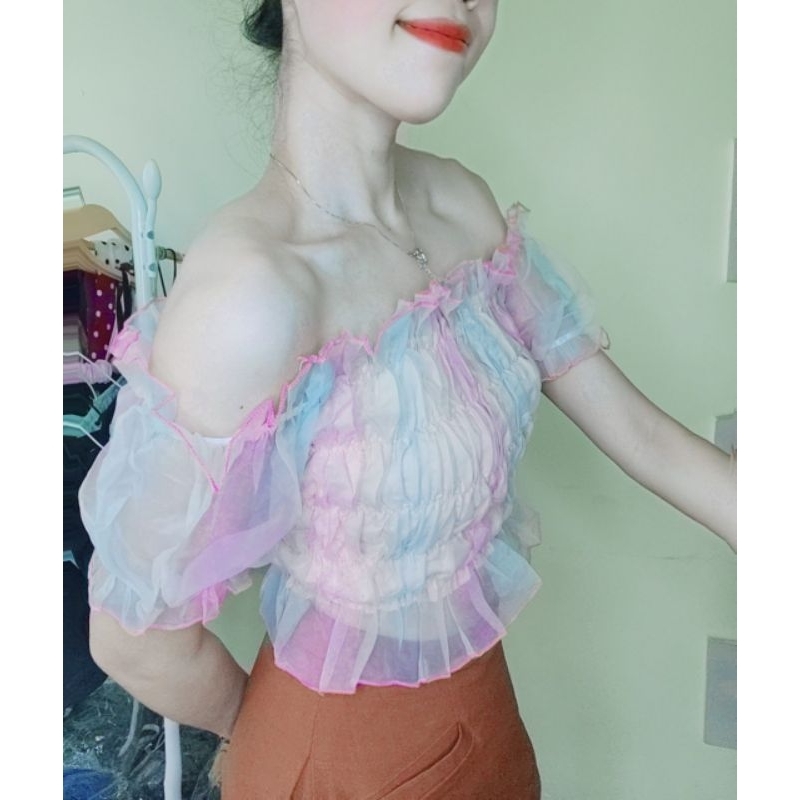 Áo voan kính 7 màu