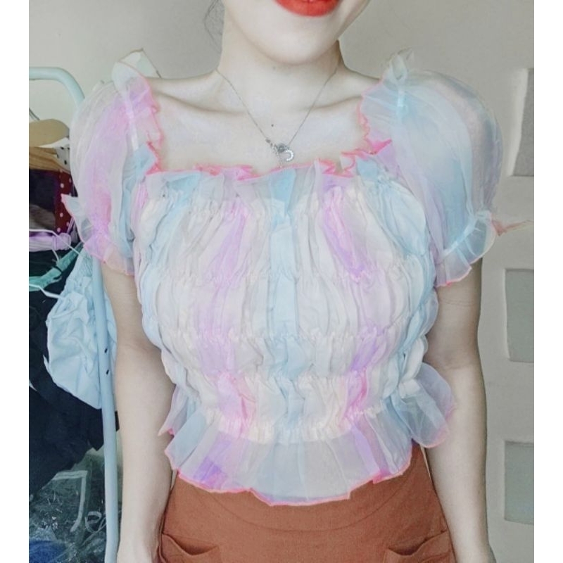 Áo voan kính 7 màu