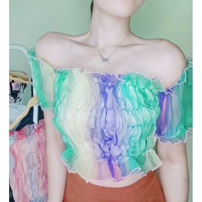 Áo voan kính 7 màu