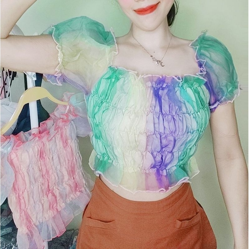 Áo voan kính 7 màu