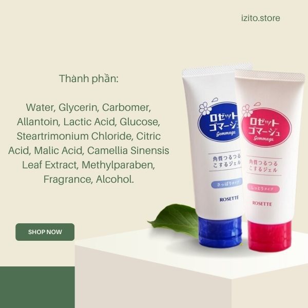 Gel tẩy da chết ROSETTE 120g chính hãng Nhật Bản / Tẩy Tế Bào Chết ROSETTE 120G
