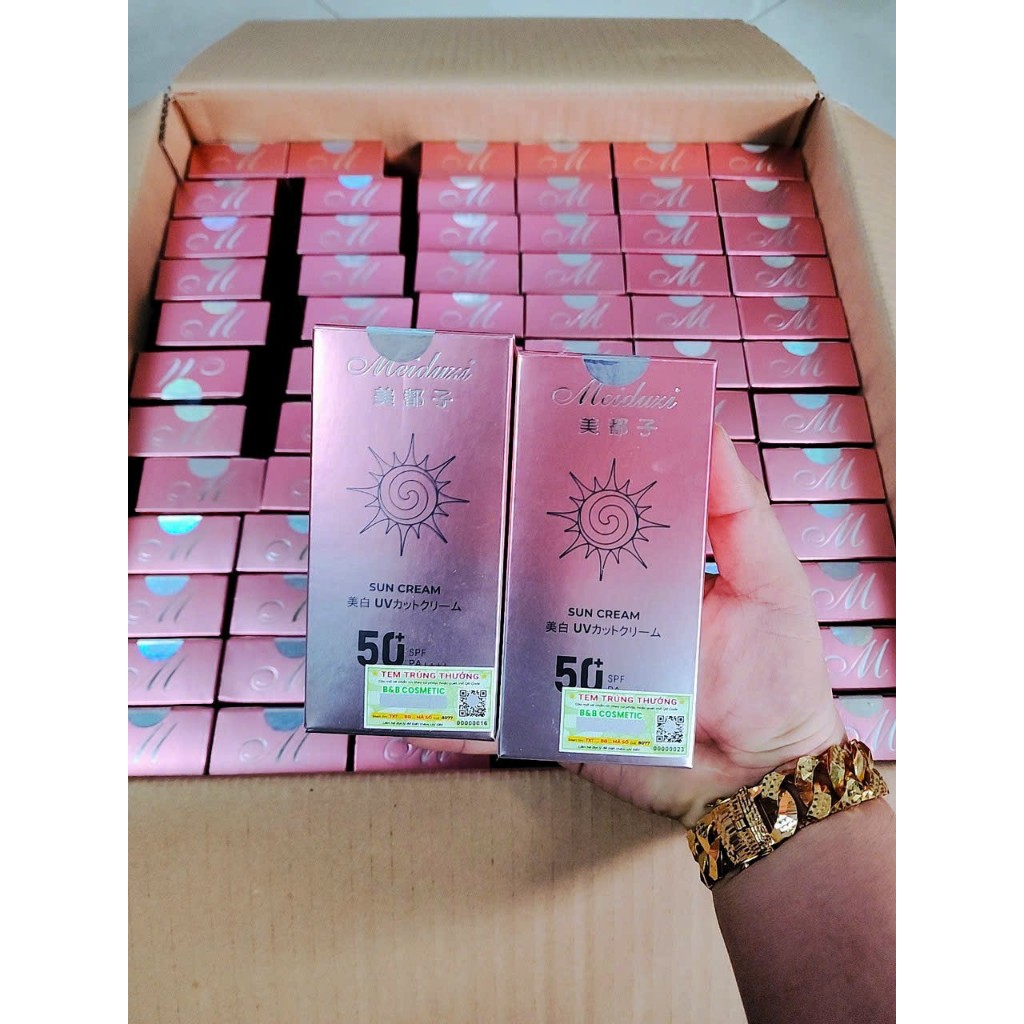 Kem Chống Nắng nâng tone Nhật Bản Meiduzi bảo vệ da chống UVB UVA SPF50 30ml