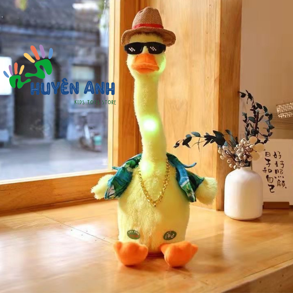 Đồ Chơi Vịt Bông Nhảy Múa Sạc Điện Biết Hát Vịt Nhại Giọng Nói Của Bé Hottrend Quà Tặng Vui Nhộn Bé Thích Thú-H.A Kids