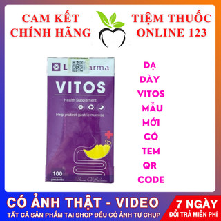 Dạ Dày Vitos [Chụp Thật Chính Hãng]  -  Hỗ Trợ Điều Trị Trào Ngược, Viêm Loét Dạ Dày Chính hãng
