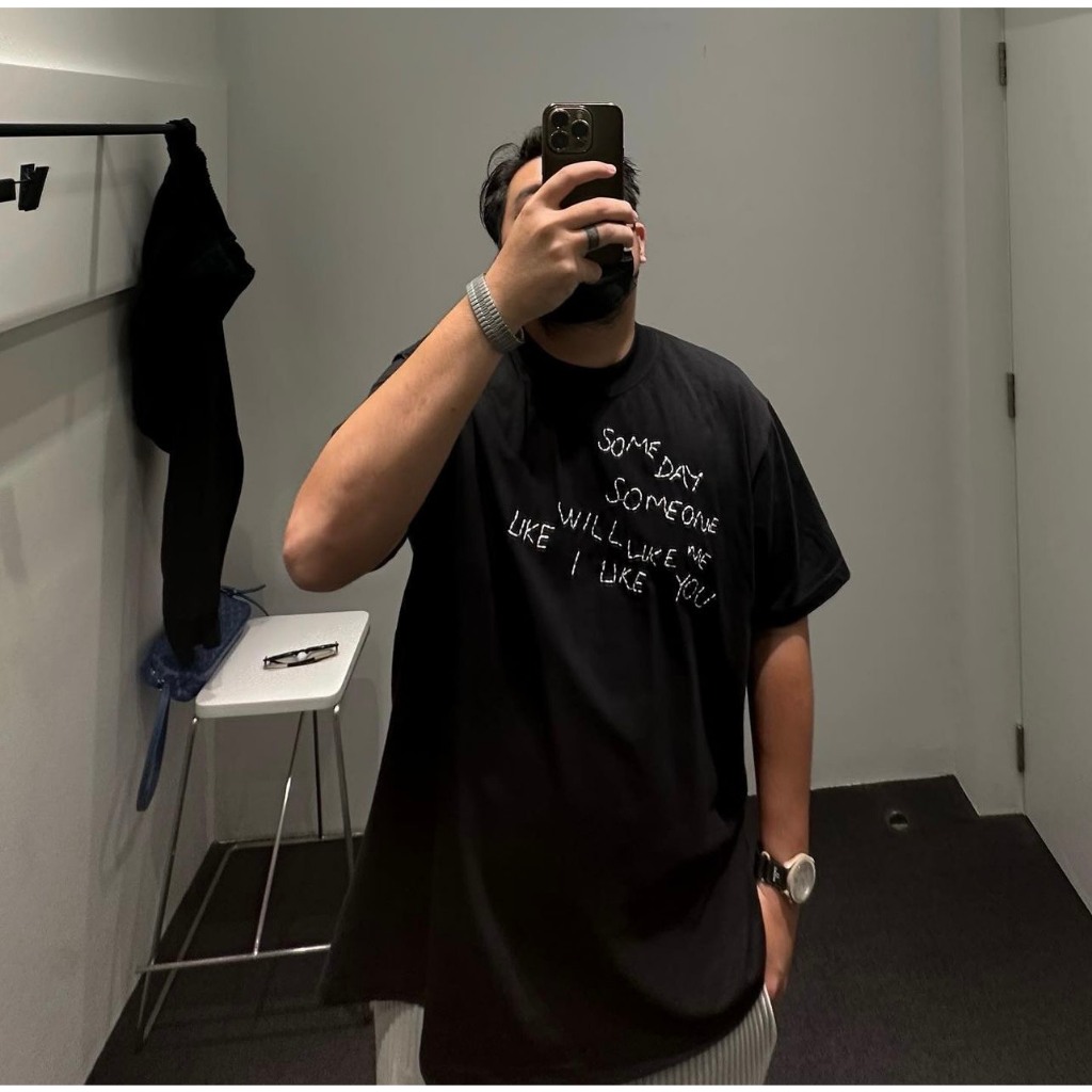 ÁO THUN THÊU SOMEDAY BLACK UNISEX  - NUMBERS CHÍNH HÃNG