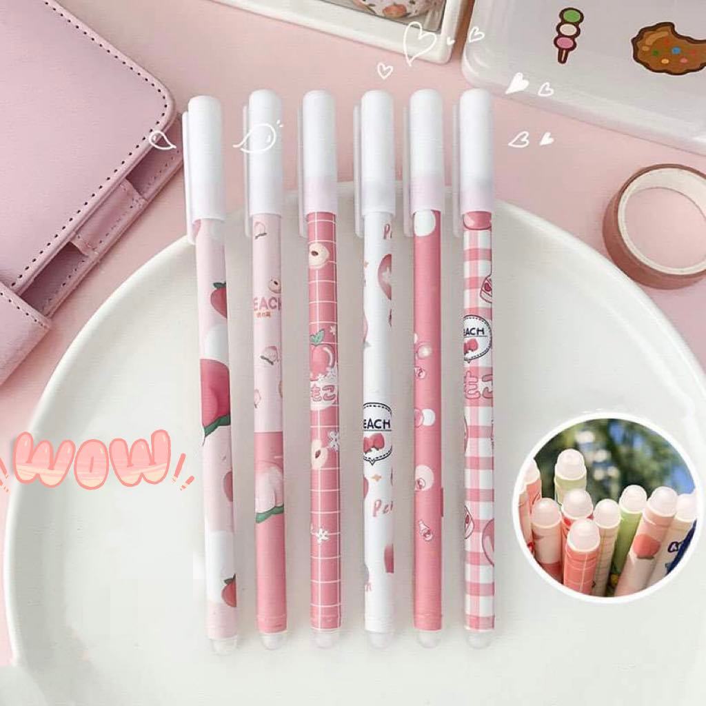 Bút Gel Xoá Được 0.5mm Bút Gel Mực Xanh Hoạt Hình Dễ Thương, Bút Bi Mực Xanh Có Thể Xóa