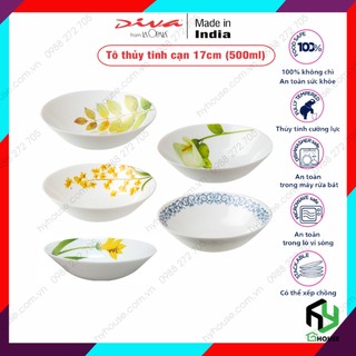 Tô thủy tinh chịu nhiệt Diva LaOpala 17cm - dung tích 500ml