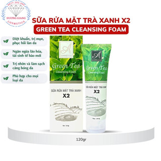 Sữa rửa mặt trà xanh X2 Acosmetics trắng da, ngừa mụn, chiết suất từ tinh chất trà xanh 120ml