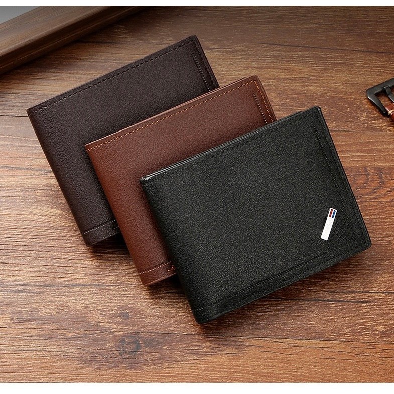 BÓP DA NAM  THỜI TRANG VÍ DA PU CARO 628 L21 MỀM MẠI NHIỀU NGĂN KIỂU DÁNG SÀNH ĐIÊU