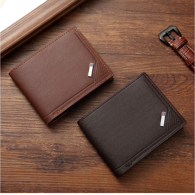 BÓP DA NAM  THỜI TRANG VÍ DA PU CARO 628 L21 MỀM MẠI NHIỀU NGĂN KIỂU DÁNG SÀNH ĐIÊU