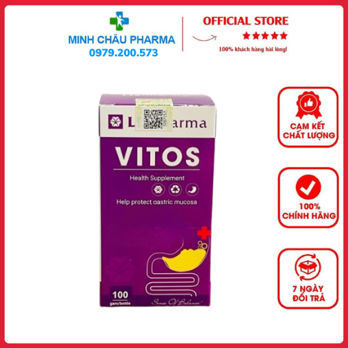 Dày Vitos Hỗ Trợ Làm Giảm Triệu Chứng Trào Ngược Viêm Loét Dạ Dày