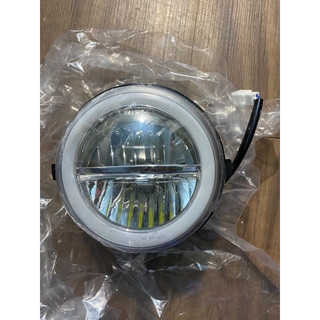 Pha đèn trước xe điện Vespa led 2 ngăn , Pha đèn tròn led 2 tầng xe điện Vespa