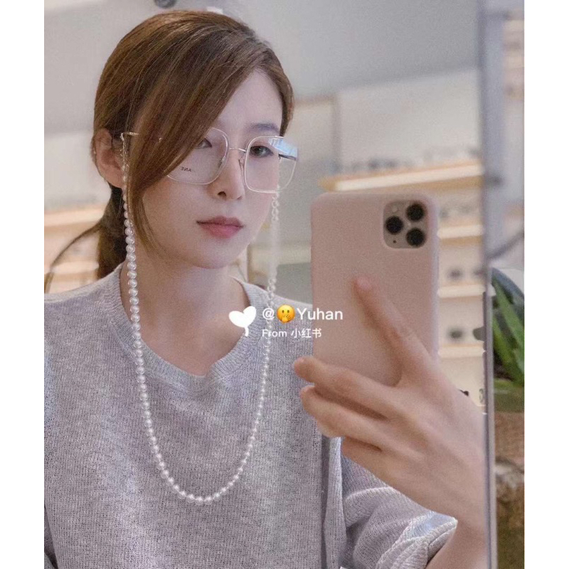 Dây Đeo Đa Năng Hạt Ngọc Đeo Mắt Kính ,Khẩu Trang,Tai Nghe Mắt Xích Kim Loại Chain Hiphop Rap