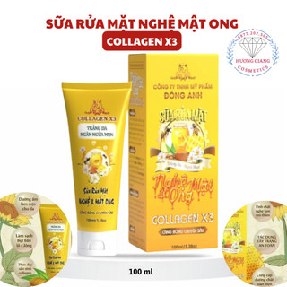 Sữa rửa mặt nghệ mật ong Collagen X3 Mỹ Phẩm Đông Anh