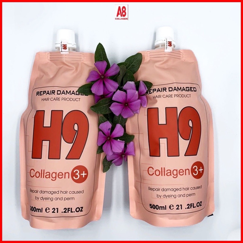 Hấp Siêu Phục Hồi Tóc Hư Tổn COLLAGEN H9 - 500ml Cao Cấp