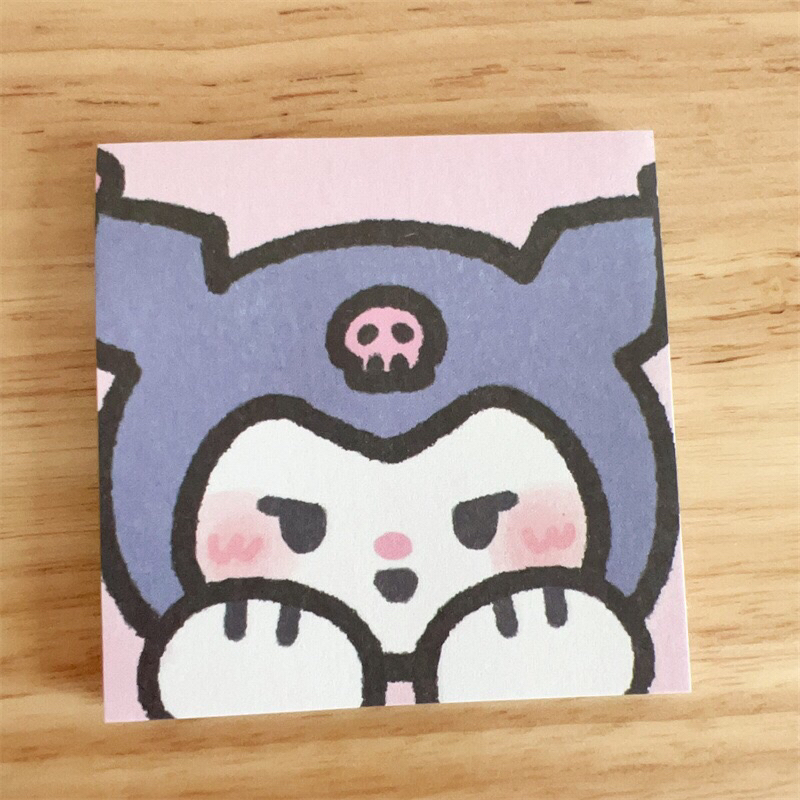 Giấy note kuromi màu sắc dễ thương đáng yêu