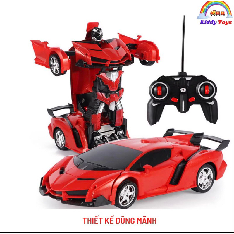 Xe ô tô Điều khiển Từ Xa biến hình Robot hàng loại 1 có kèm pin sạc và sạc