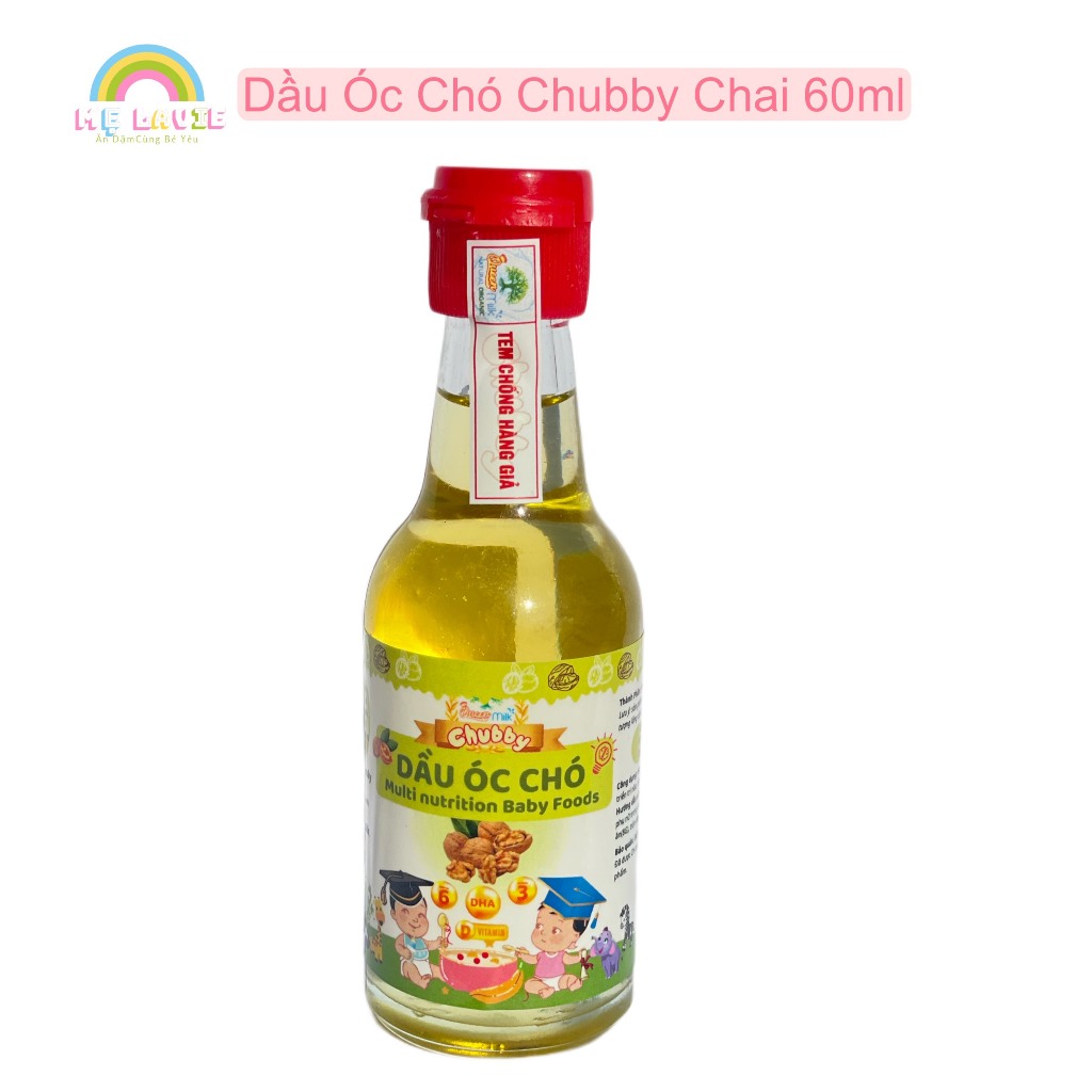 Dầu Óc Chó Chubby Ăn Dặm Chai 60ml
