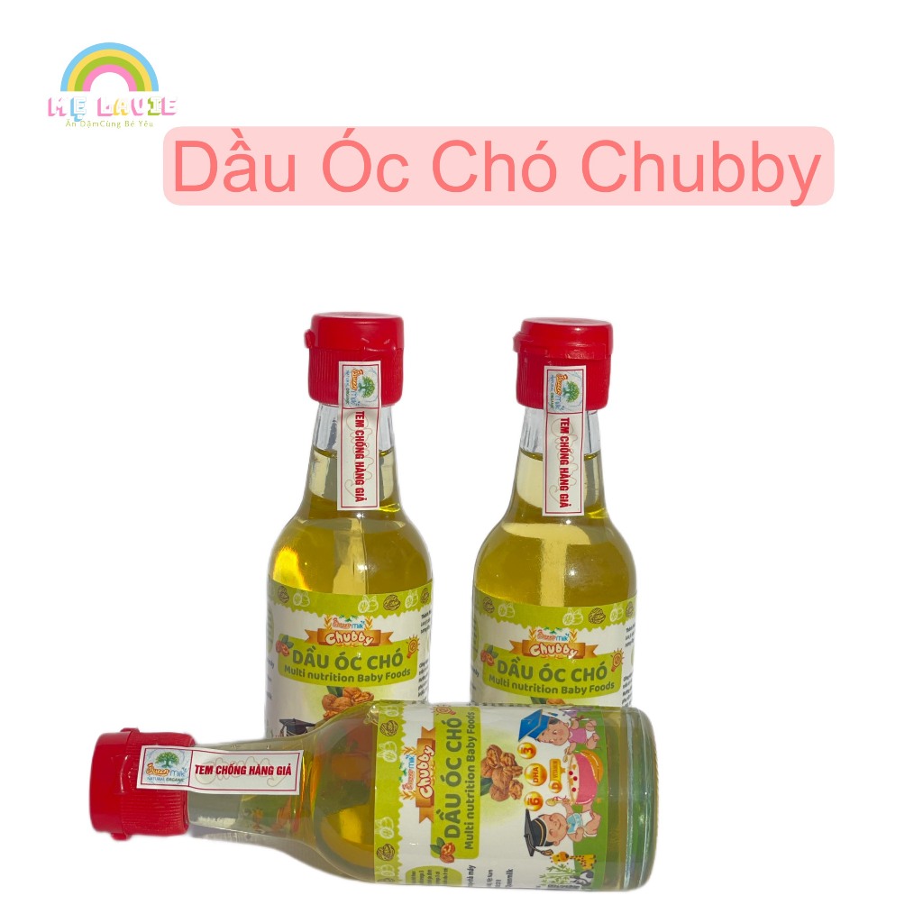 Dầu Óc Chó Chubby Ăn Dặm Chai 60ml