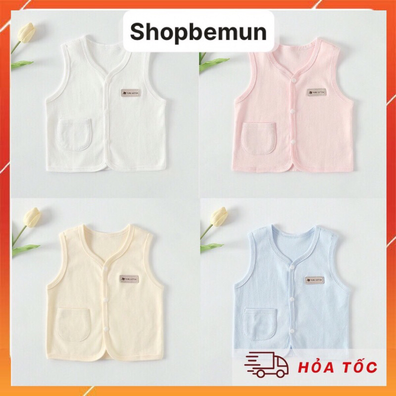 Áo gile cho bé trai bé gai chất cotton 100% size từ 5-14kg