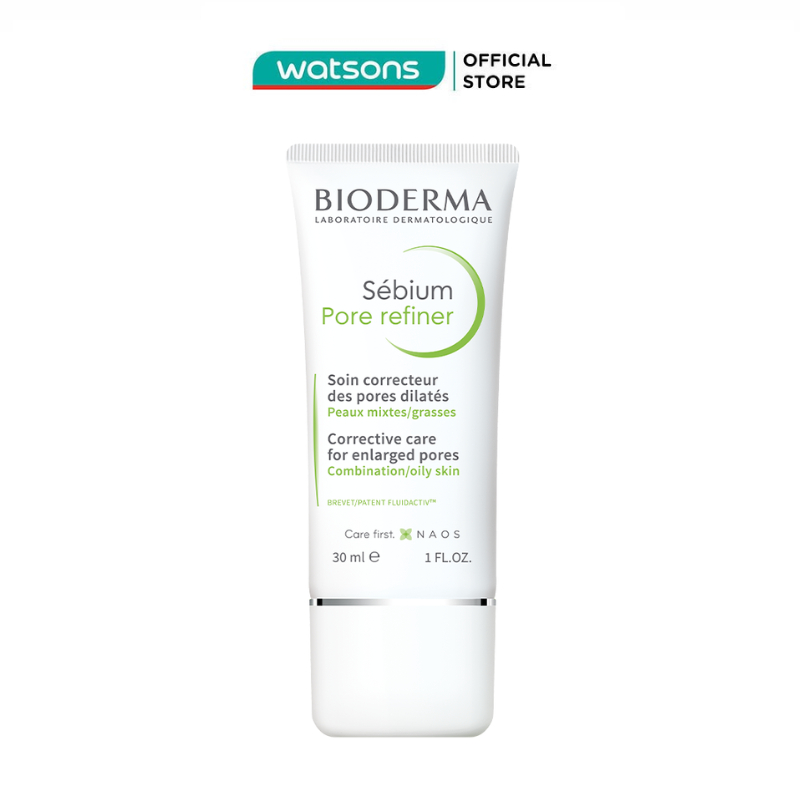 [Mã FMCGWA102 giảm 10% đơn 400K] Kem Làm Se Khít Lỗ Chân Lông Và Giảm Dầu Cho Da Nhờn Bioderma Sebium Pore Refiner 30ml