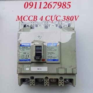Aptomat 3 pha 4 cực -mccb-380v, 15a-225a-cb 3 pha mitsubitshi - terasaky -cầu dao tự động -attomat nhật bãi