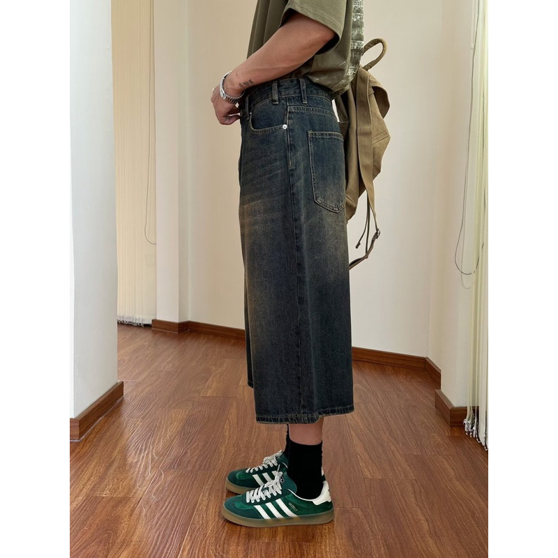 QUẦN JEANS WIDE LEG SHORT DÀI MS 1080