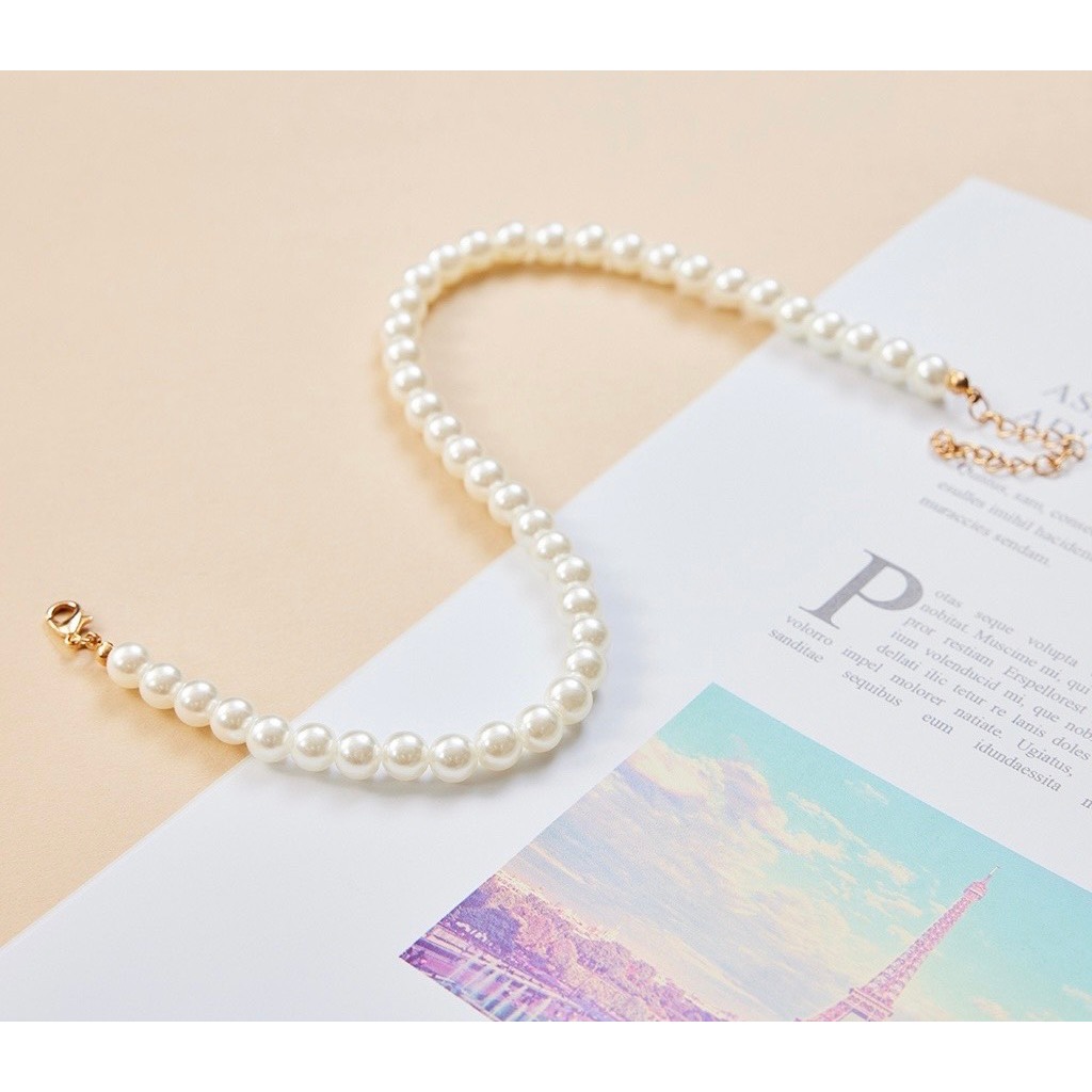 CHUỖI VÒNG CỔ NGỌC TRAI NHÂN TẠO CHO BÉ