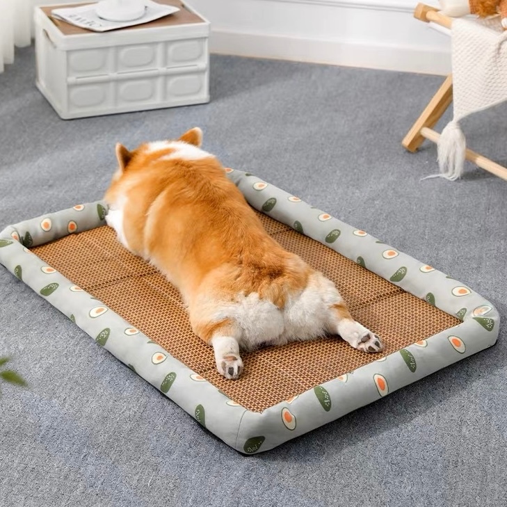 Thảm trải giường mát mẻ mùa hè cho mèo/chó Đệm ngủ mềm mại cho thú cưng