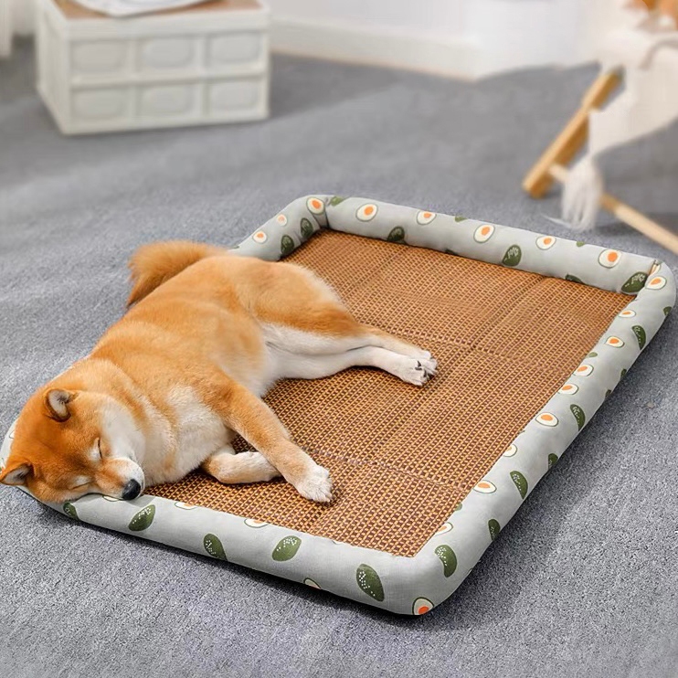 Thảm trải giường mát mẻ mùa hè cho mèo/chó Đệm ngủ mềm mại cho thú cưng