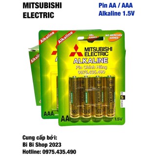 Pin AA / AAA Mitsubishi Electric Alkaline 1.5V Hàng Chính Hãng Vỉ 4 Viên
