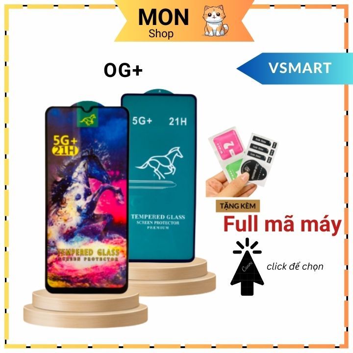 Kính Cường Lực Vsmart Joy 4 🔥 Cảm ứng Siêu mượt Hạn chế bám vân 🔥 Full