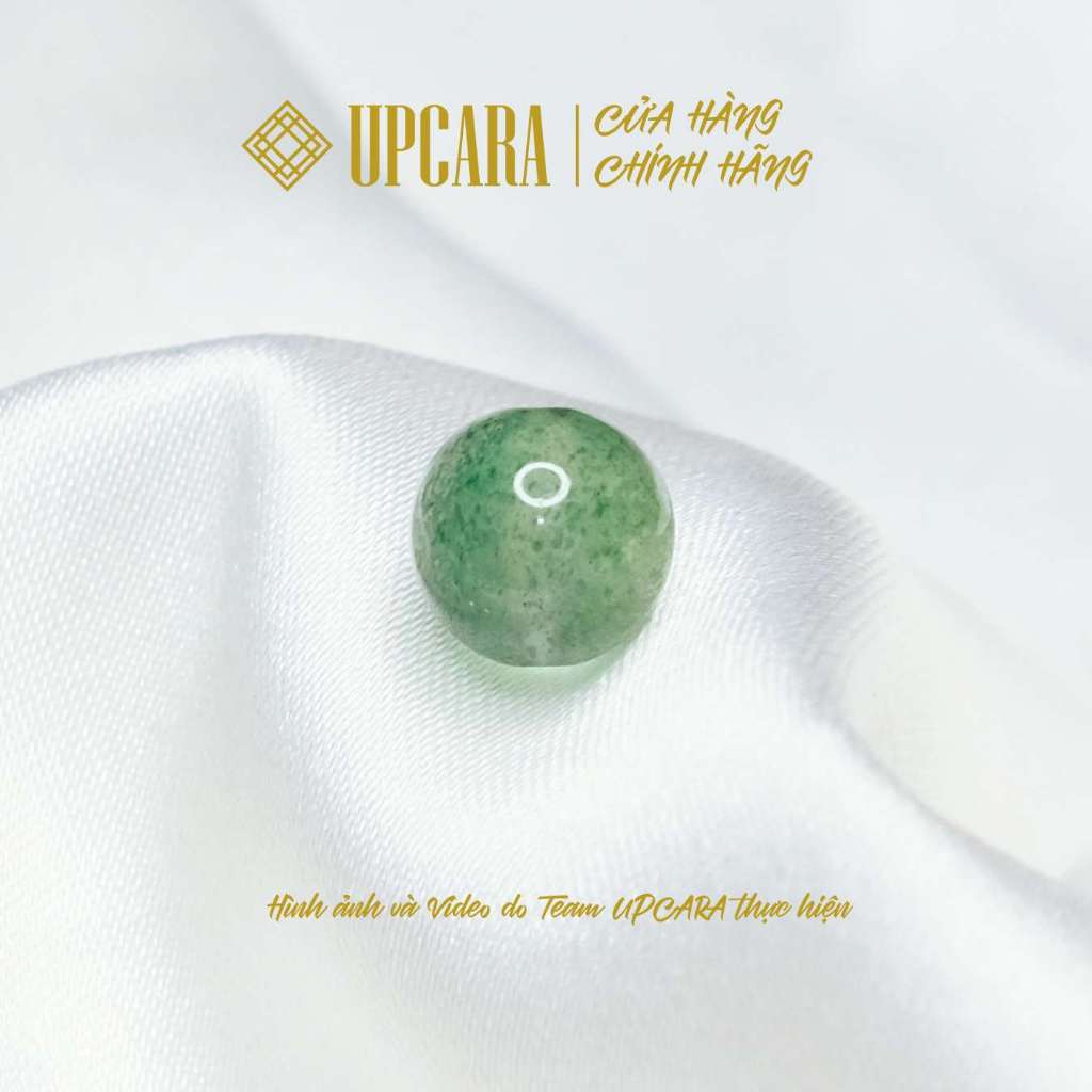 Một hạt dâu tây xanh thiên nhiên xỏ vòng tay, mix chuỗi hạt 6mm, 8mm, 10mm UPCARA